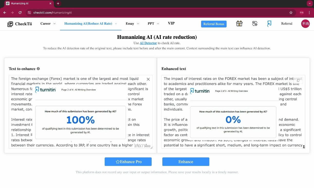 Humanizing AI: How Checktii Reduces AI Rate in Your Articles